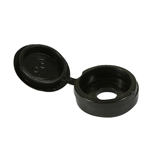 Large Hinged Screw Cap - Black To fit 5.0 to 6.0 Screw
