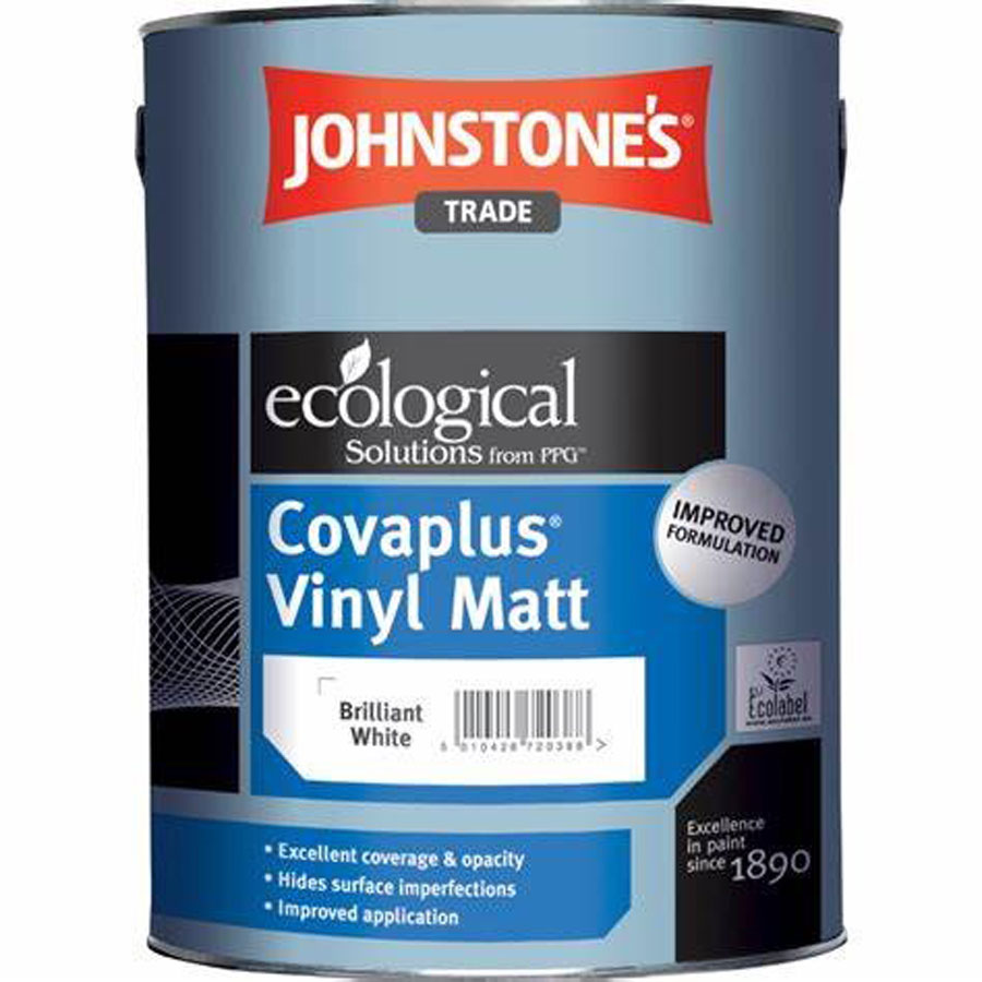 Johnstones Trade Covaplus Vinyl Matt Brilliant White 2.5L