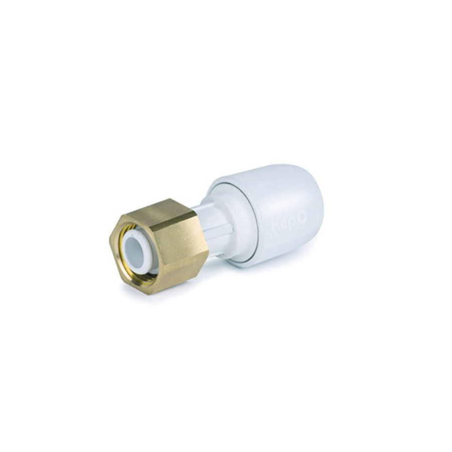 Hep2O Straight Tap Connector 22mm x 3/4