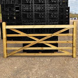 8ft Treated Softwood 5 Bar Field Gate