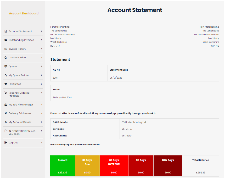 How To: Account Statement