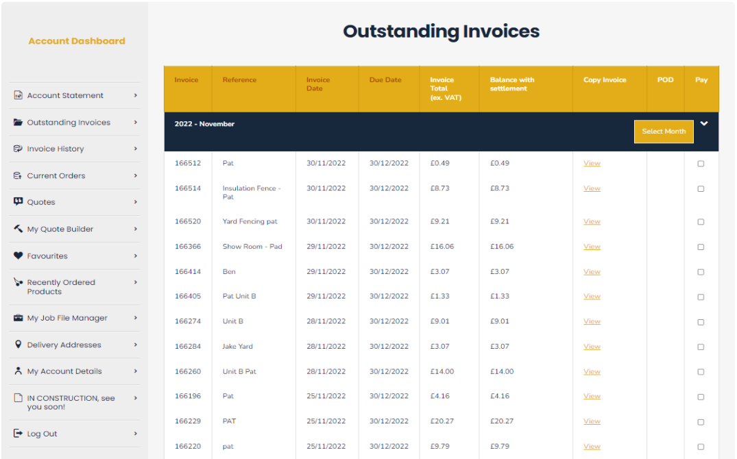 How to: Outstanding Invoices