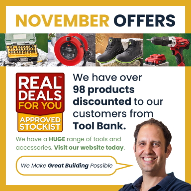 FORT Builders' Merchant November Christmas special offers featuring director of systems & marketing - Tim Gelardi.