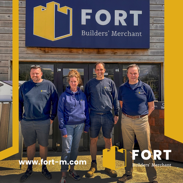 All three FORT directors with new Kington staff member, all wearing FORT uniform.