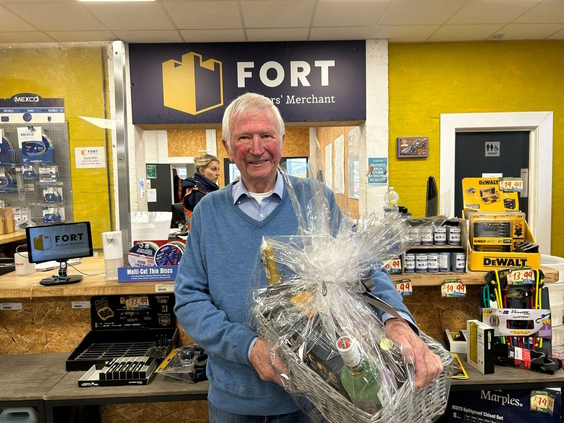 Pat Kiely at FORT Builders Merchant main shop.