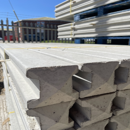 Slotted Concrete Fence Post 2.7m Wet Cast