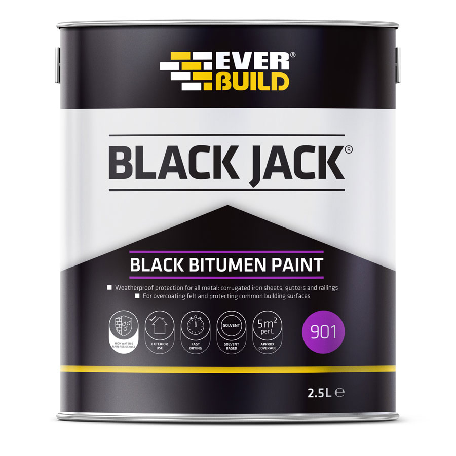 Black Bitumen Paint - 2.5l