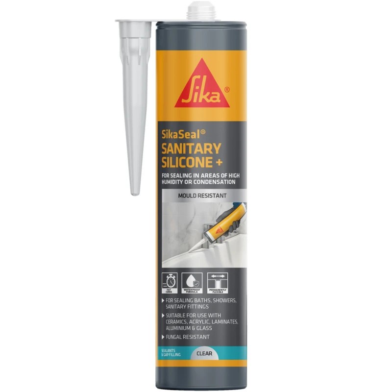 Sanitary Silicone 500 Clear 295ml