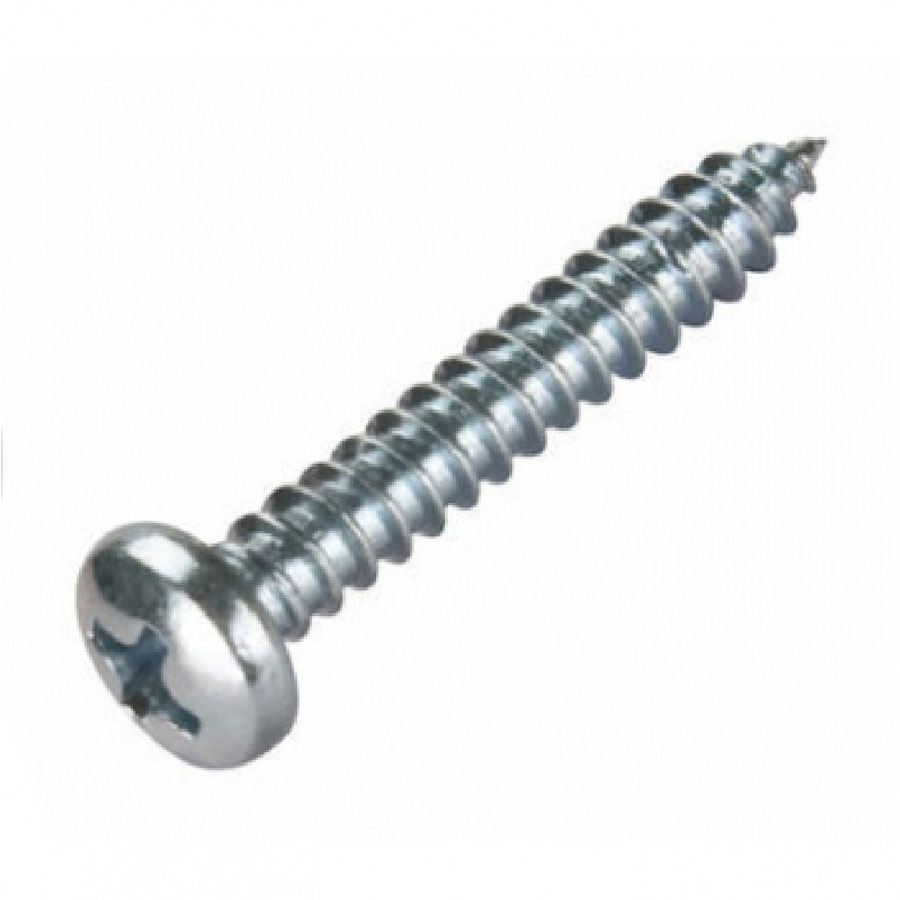 Self Tapping Screw, BZP, 8x1/2