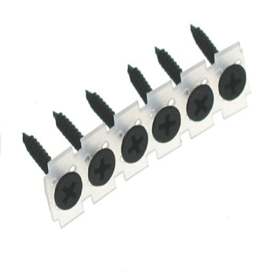 Collated Drywall Screws, Black Bugle Head, 3.5x38mm - Box 1000