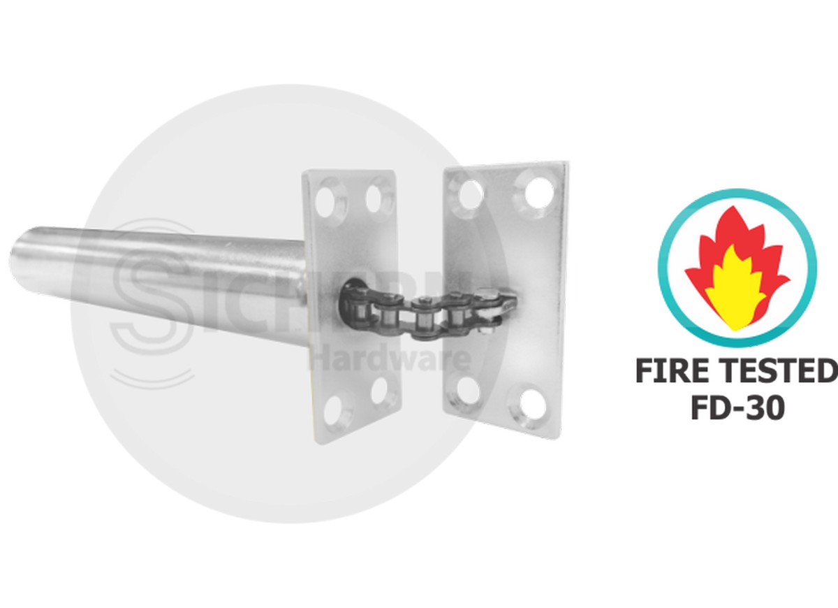 Concealed Door Closer  Fire Tested Chrome Plated