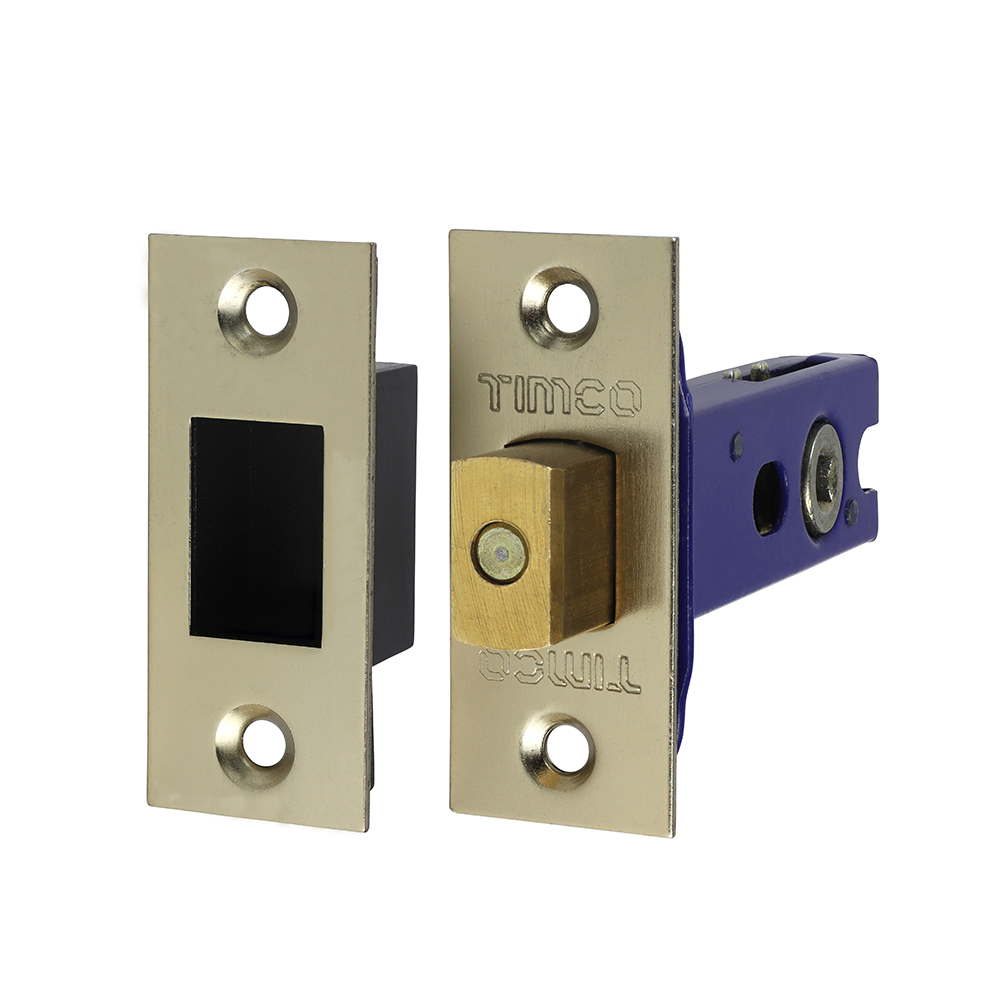 Architectural Tubular Dead Bolt Electro Brass & Satin Nickel