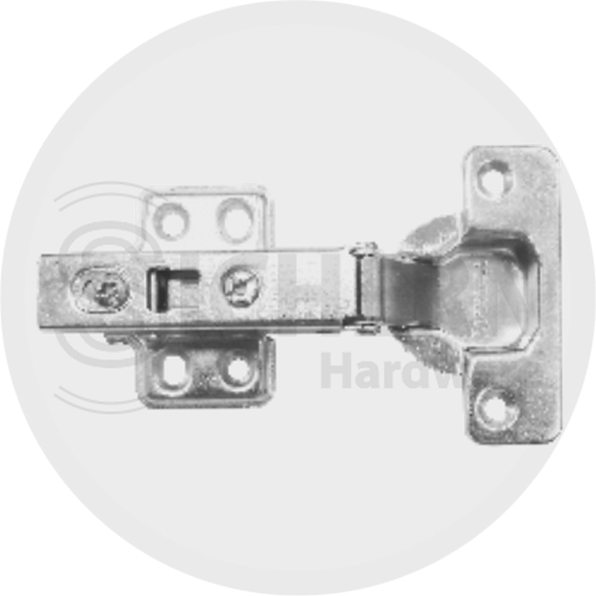 Sprung Cabinet Hinge - Clip-On - Inc Plate 35MM - Nickel Plated
