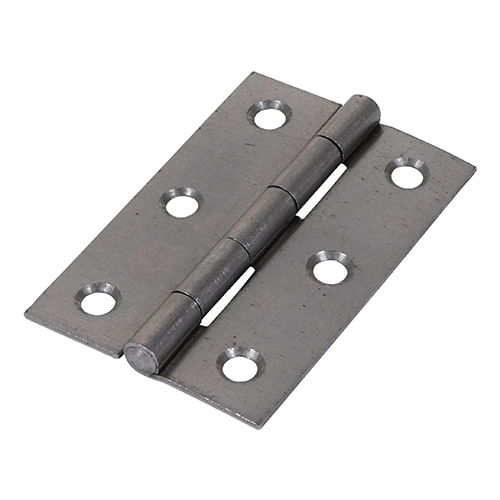 Butt Hinge Fixed Pin - 75 x 50mm Pair - Self Colour