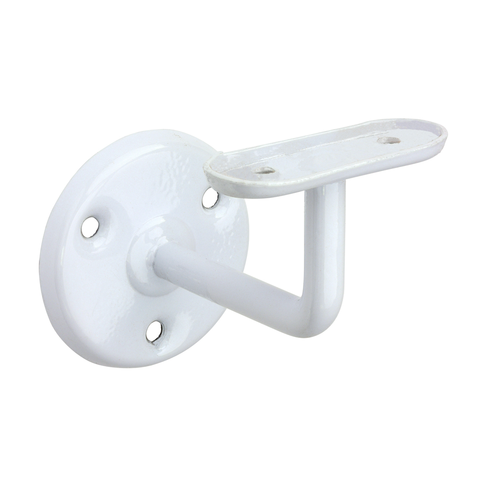 Steel Handrail Bracket - 63mm White