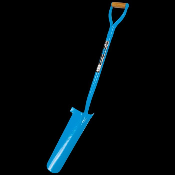 Product image with black backdrop of shovel.