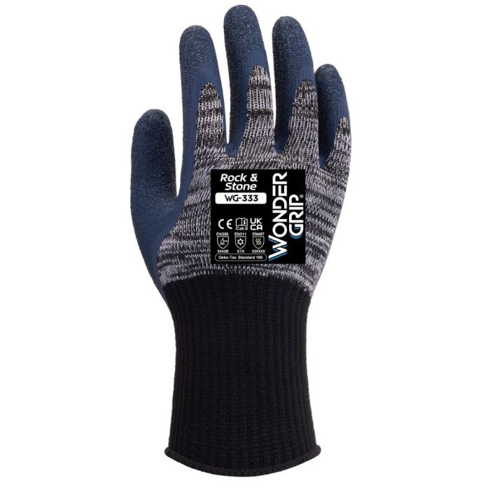 Wonder Grip Rock & Stone Gloves Size 9 Cold, Heat and Cut Level B Protection,