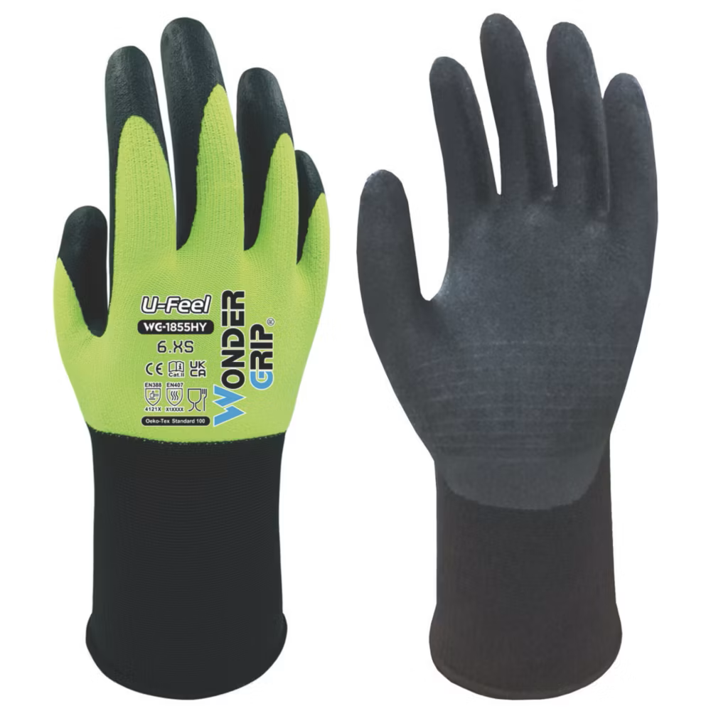 Wonder Grip U-Feel Gloves Size 10 Thin and soft for a second skin feeling