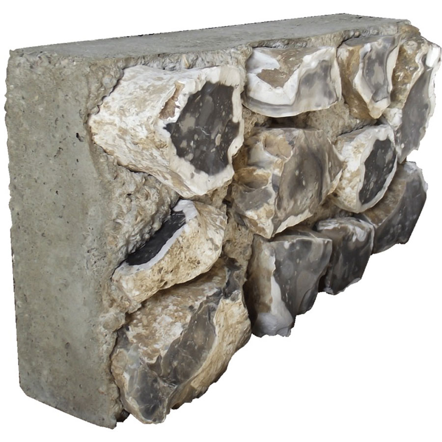 Product image of our stocked Flint Block, displaying beautiful splits of flint stone to match any existing flint block instillation.