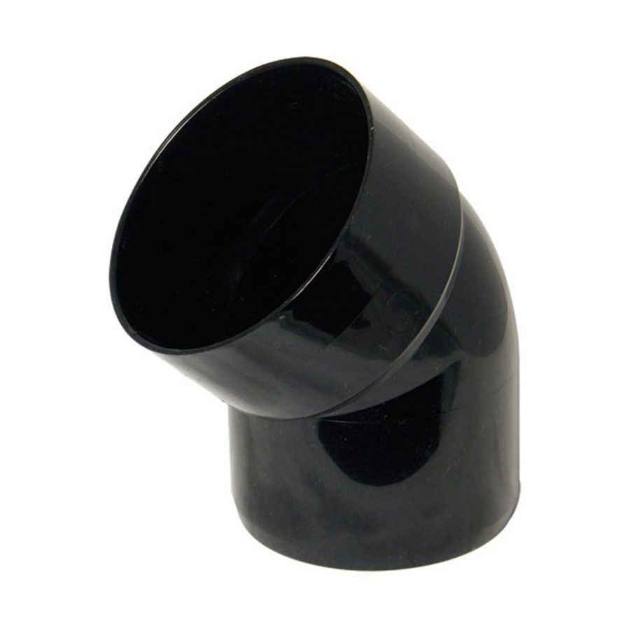110mm soil offset bottom Bend black