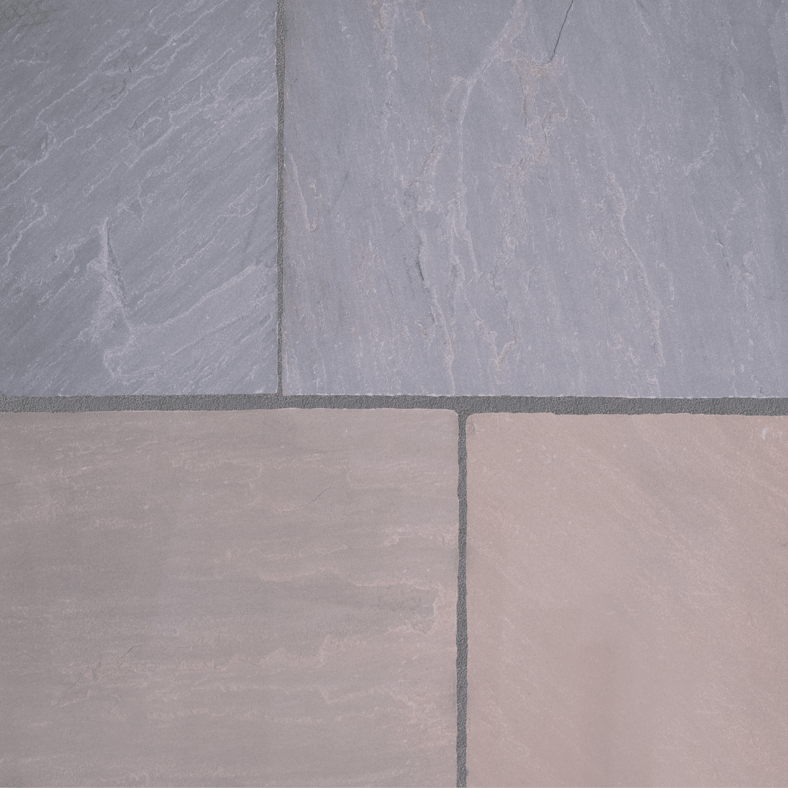 Raj Blend Calibrated 24mm - Riven Sandstone paving Slabs - 60 Piece Pack