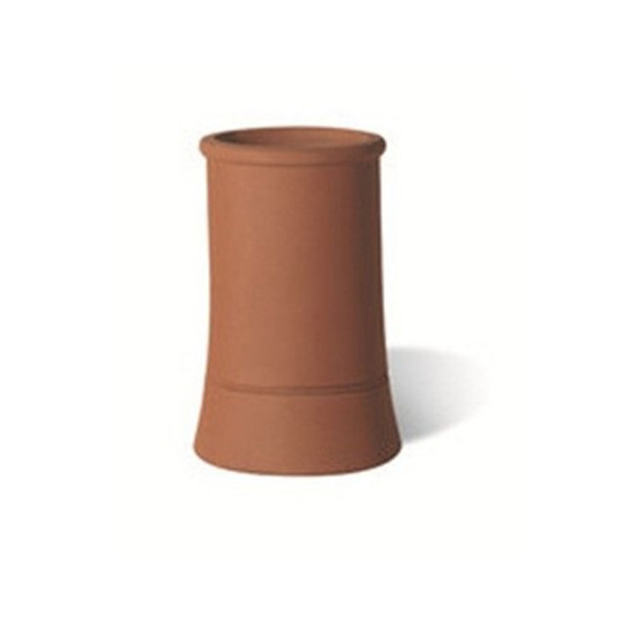 Tapered, Roll Top Chimney Pot, Red, 450mm
