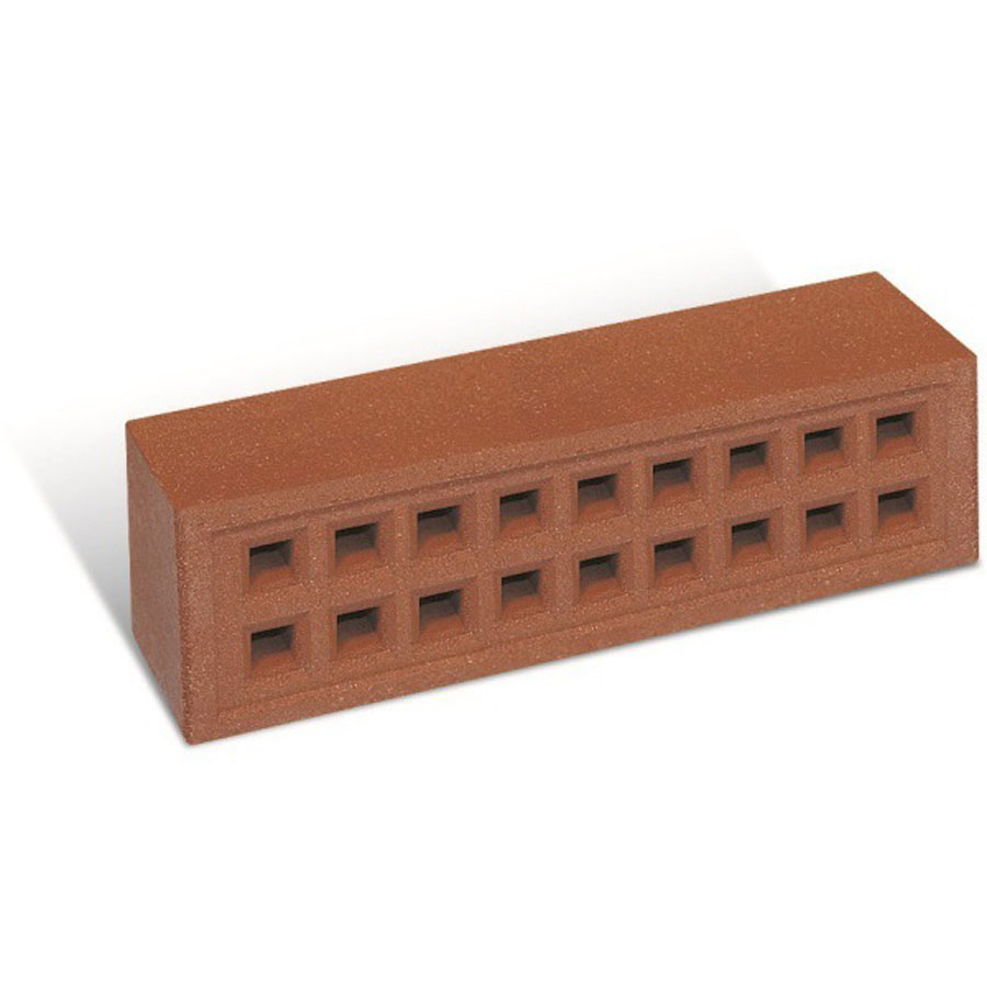 Square Hole Air Brick, Red, 215X65mm
