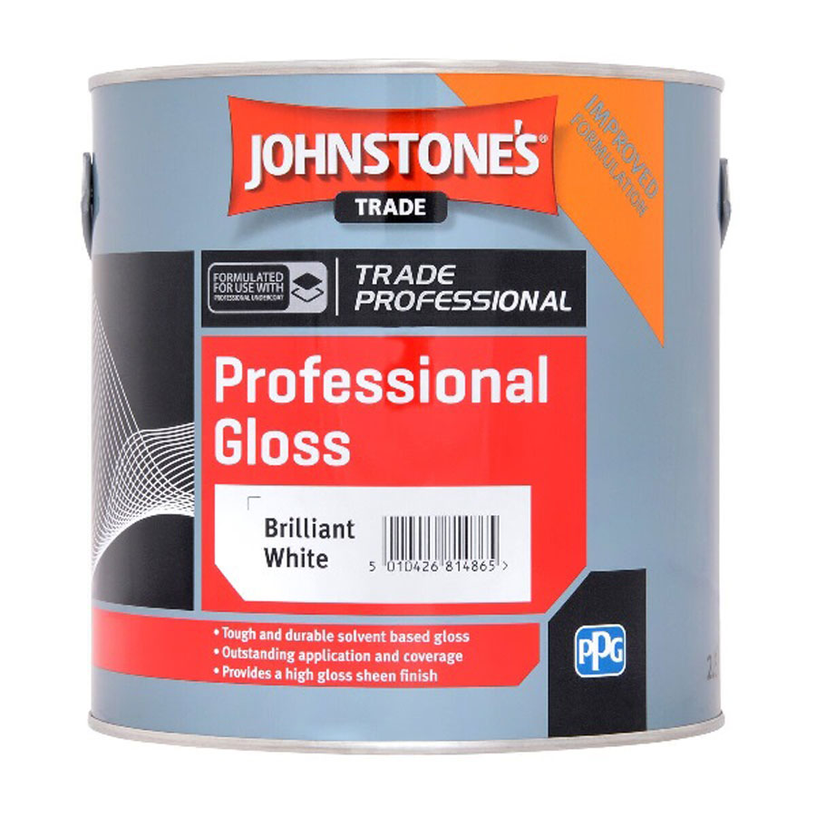 Johnstones Trade Professional Gloss Brilliant White 2.5L