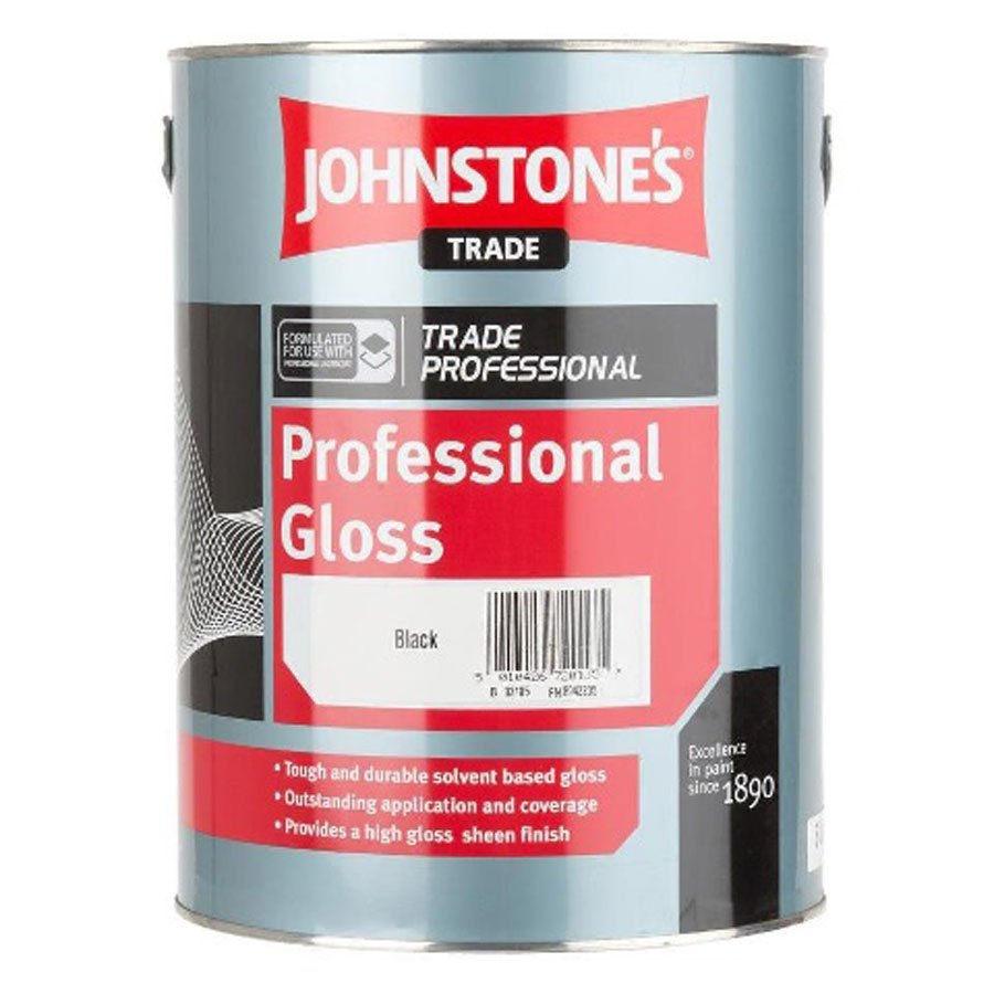 Johnstones Trade Professional Gloss Black 1L