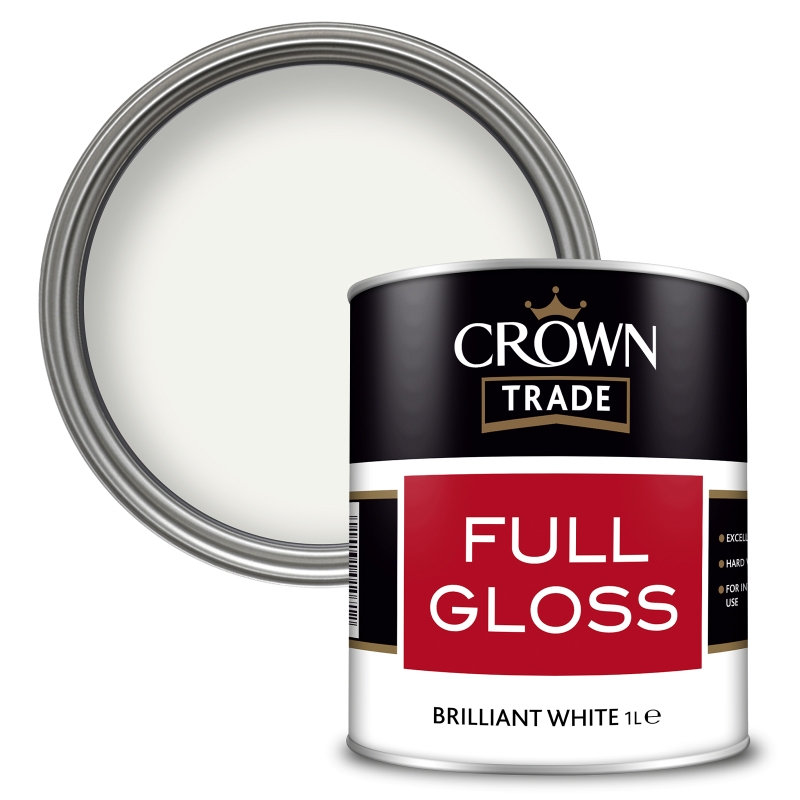 Crown Trade Full Gloss Brilliant White  - 1L