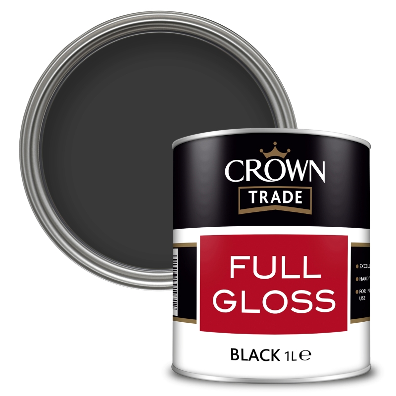 Crown Trade Full Gloss Black - 1L