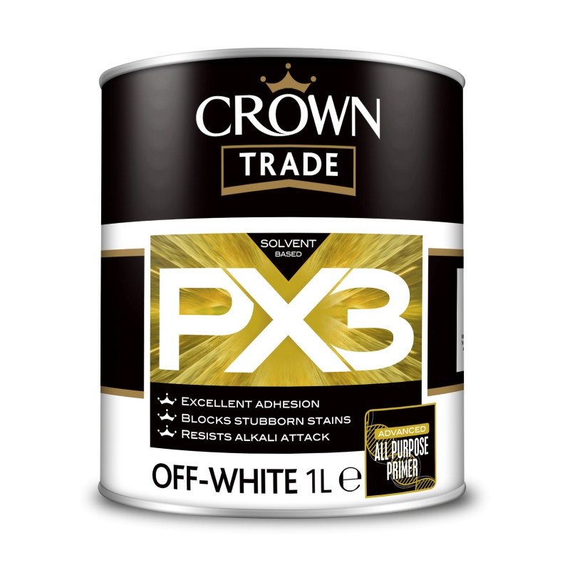 Crown Trade Px3 All Purpose Primer Off White - 1L