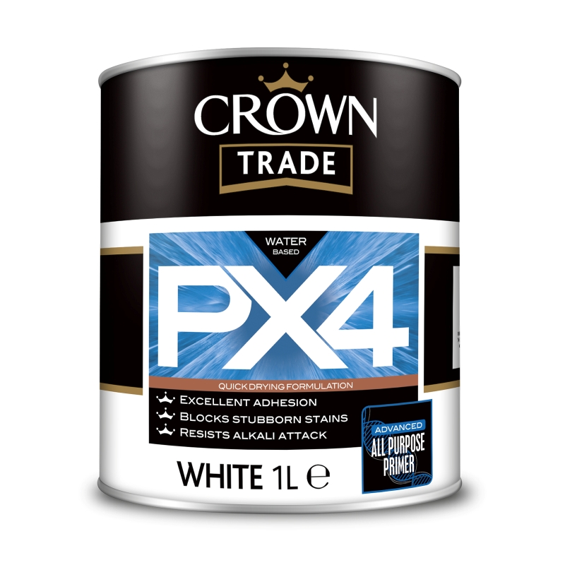 Crown Trade Px4 All Purpose Primer White - 1L
