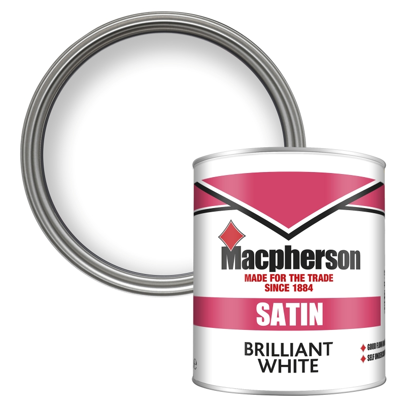 Macpherson Satin Finish Brilliant White - 1L