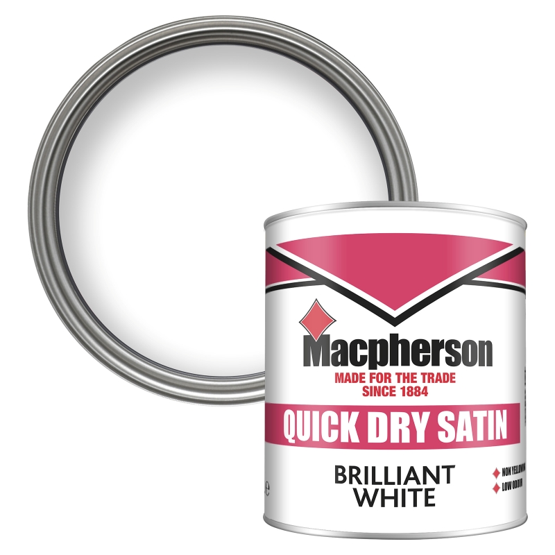 Macpherson Quick Dry Satin Brilliant White - 1L