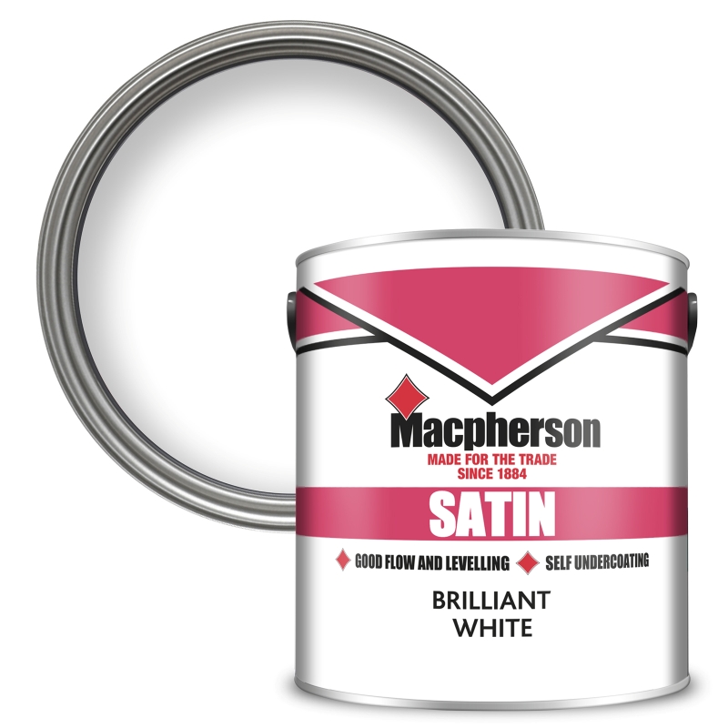 Macpherson Satin Finish Brilliant White - 2.5L