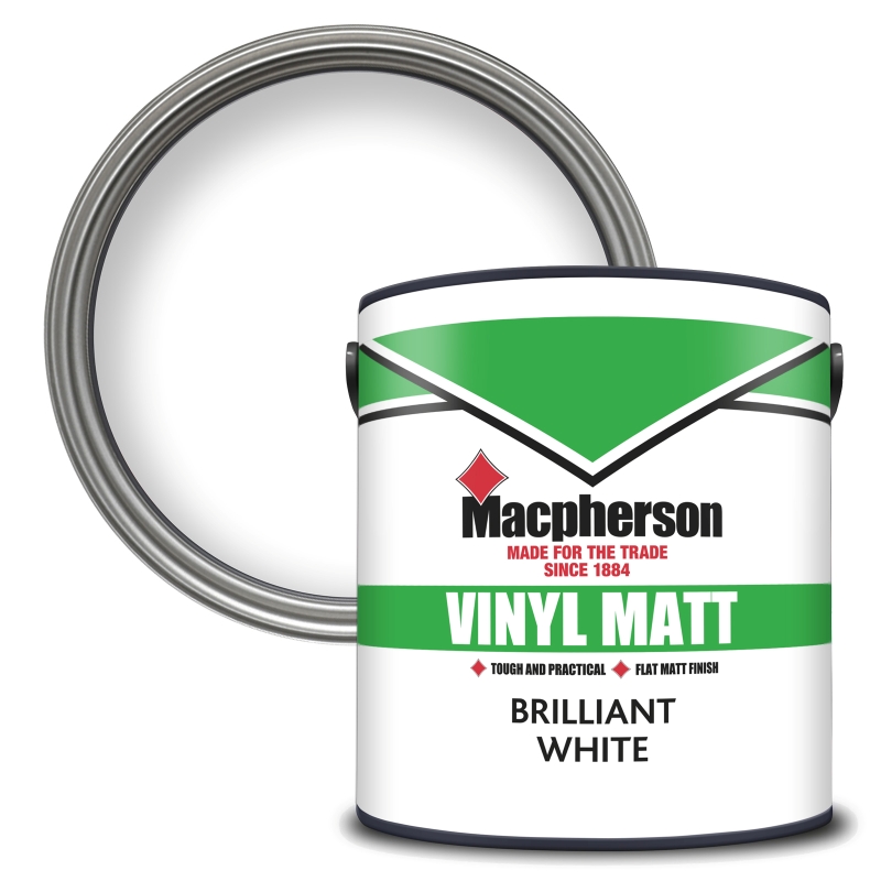 Macpherson Vinyl Matt Emulsion Brilliant White - 2.5L
