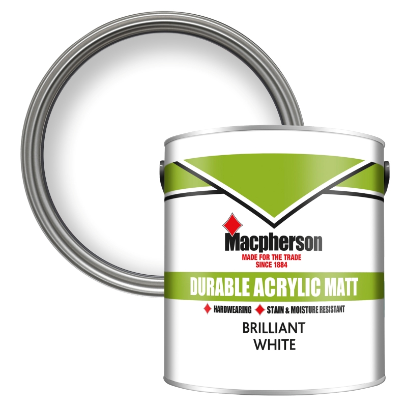 Macpherson Durable Matt Brilliant White - 2.5L
