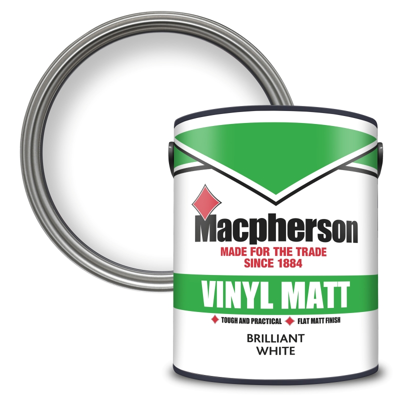 Macpherson Vinyl Matt Emulsion Brilliant White - 5L