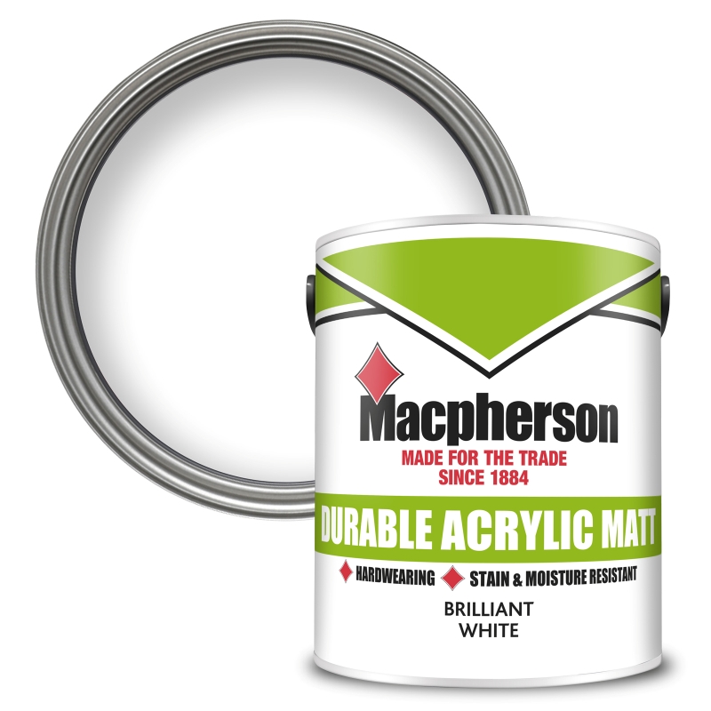 Macpherson Durable Matt Brilliant White - 5L