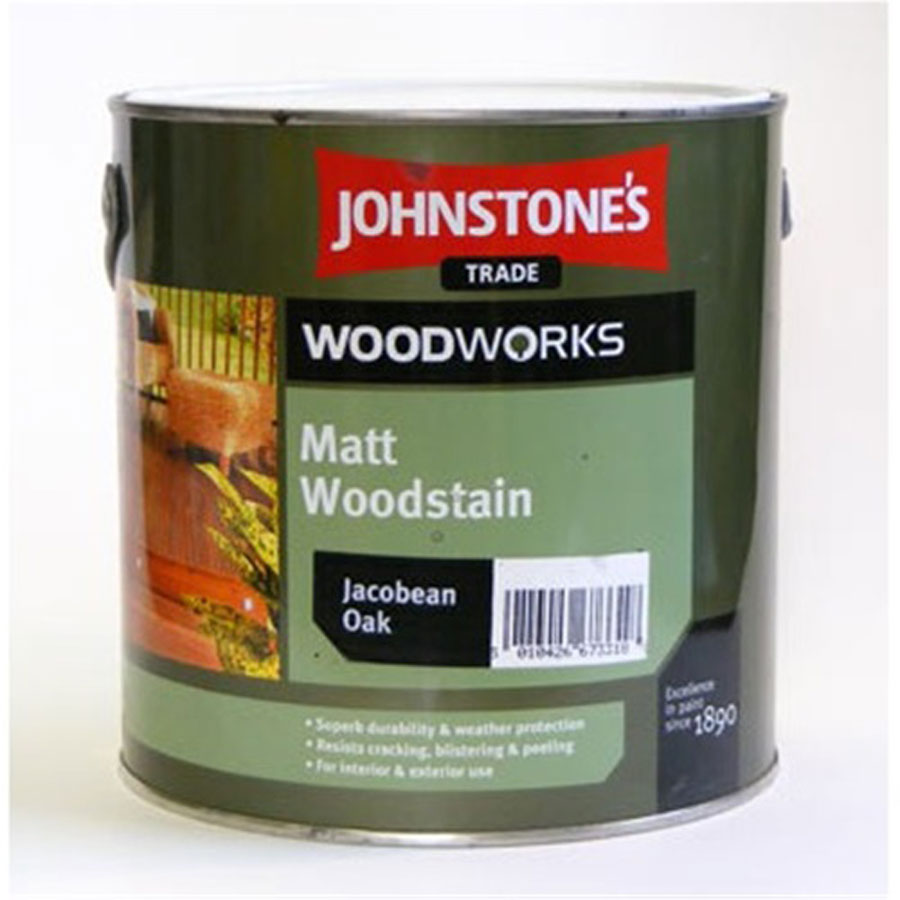 Johnstones Trade Matt Woodstain Jacobean Oak 750ml