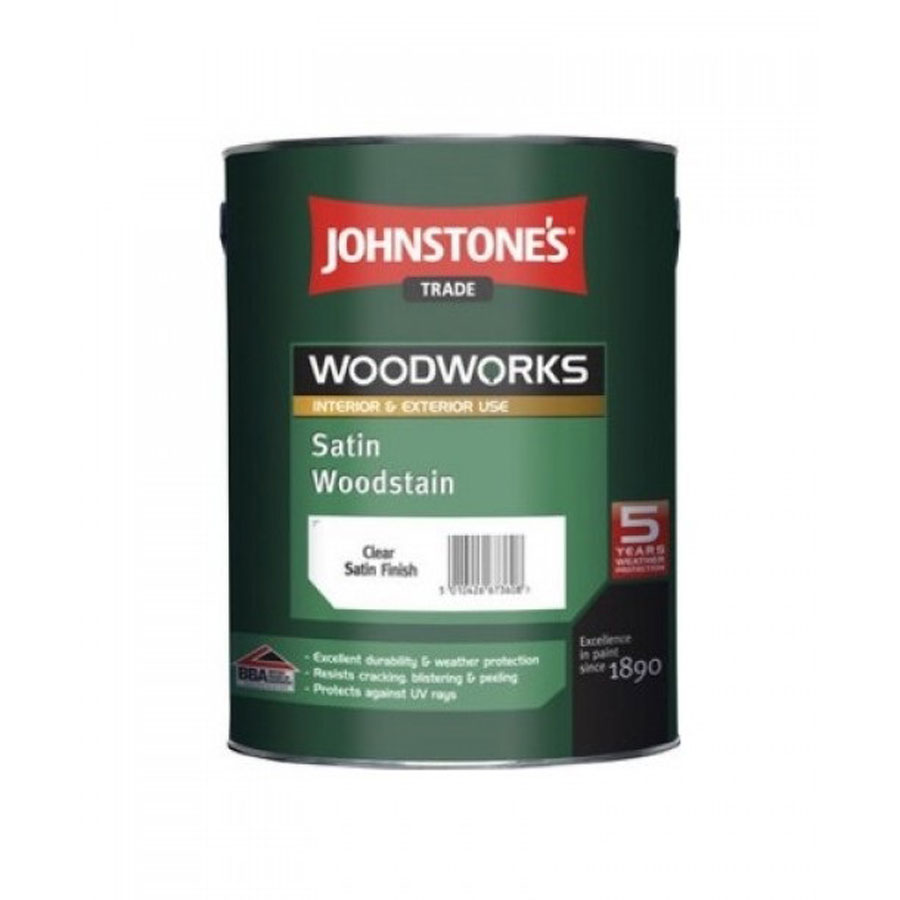 Johnstones Trade Satin Woodstain Clear 750ml
