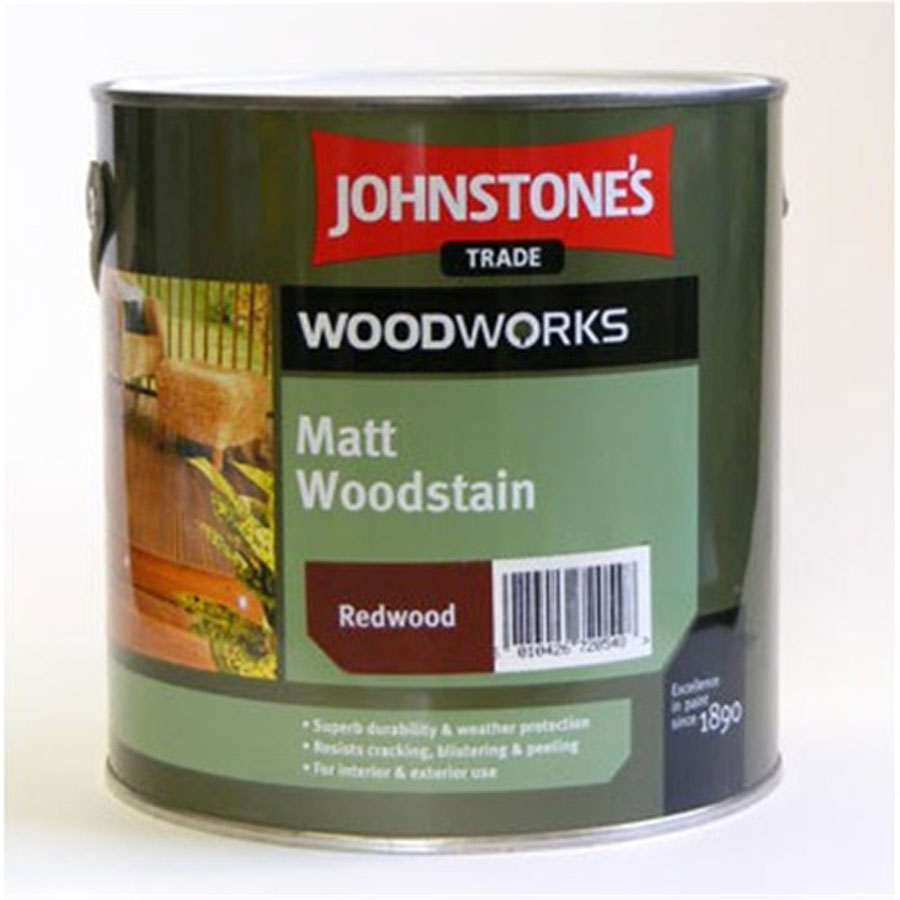 Johnstones Trade Matt Woodstain Redwood 2.5L