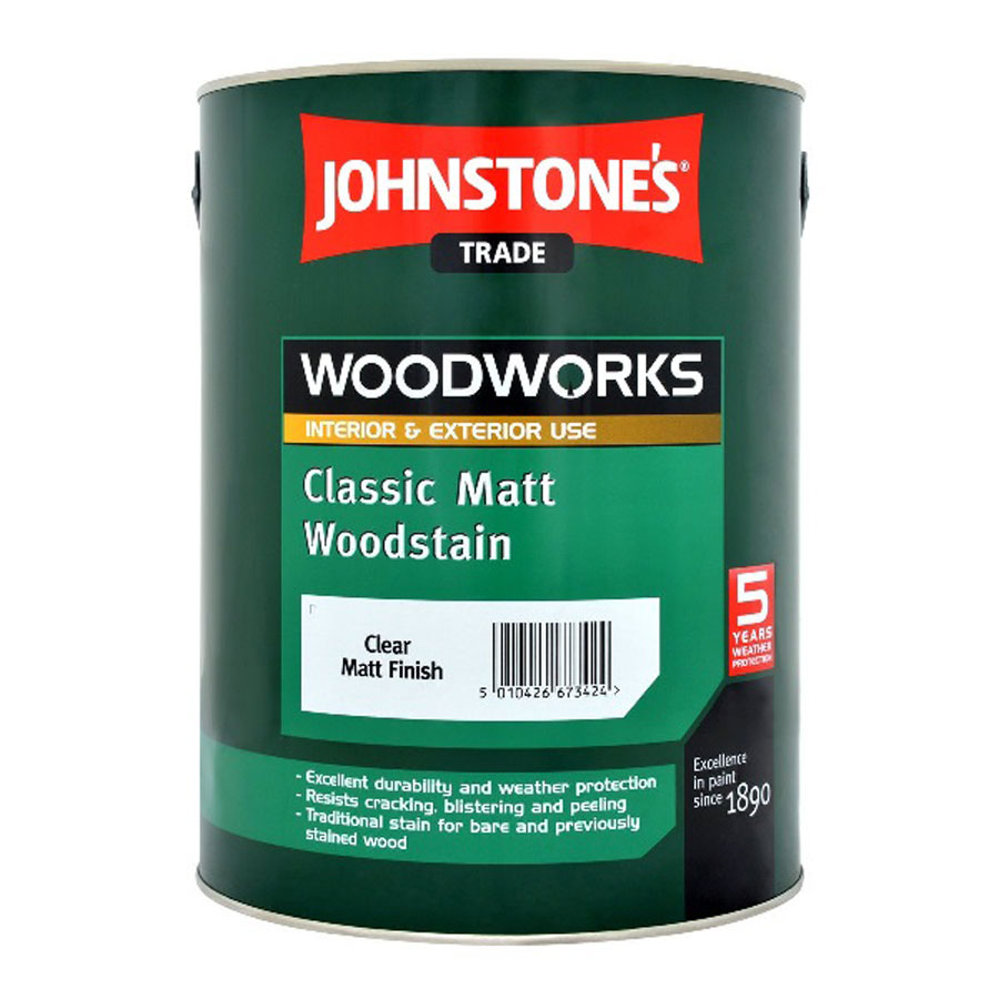 Johnstones Trade Matt Woodstain Clear 2.5L