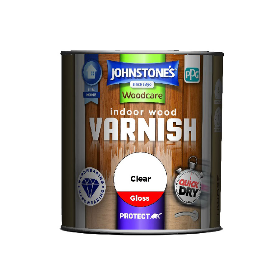 Johnstones Woodcare Indoor Varnish Gloss Clear 750ml