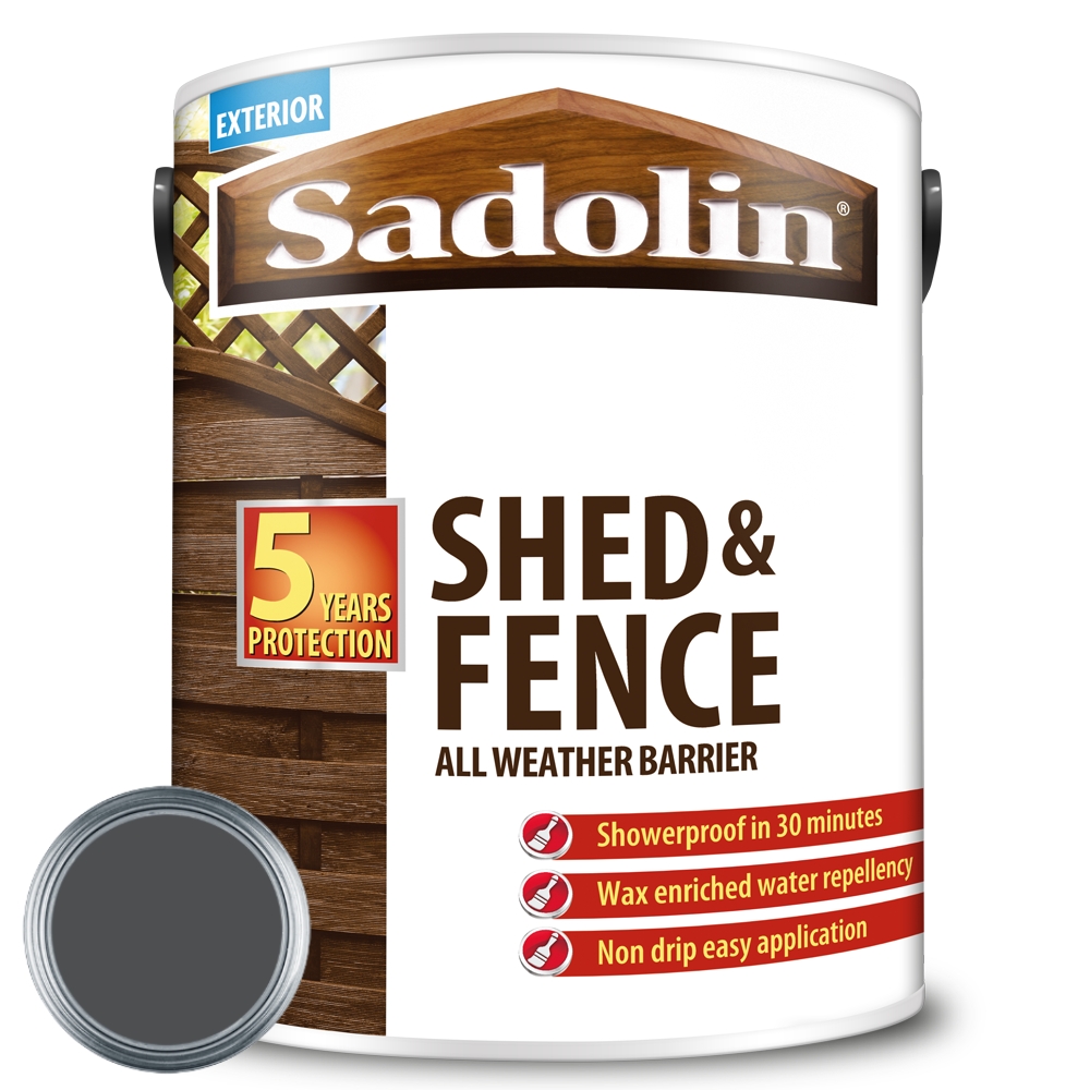 Sadolin Shed And Fence Grey Shadow - 5L