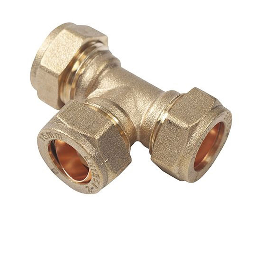 P4COMP-24 Compression Equal Tee 15mm