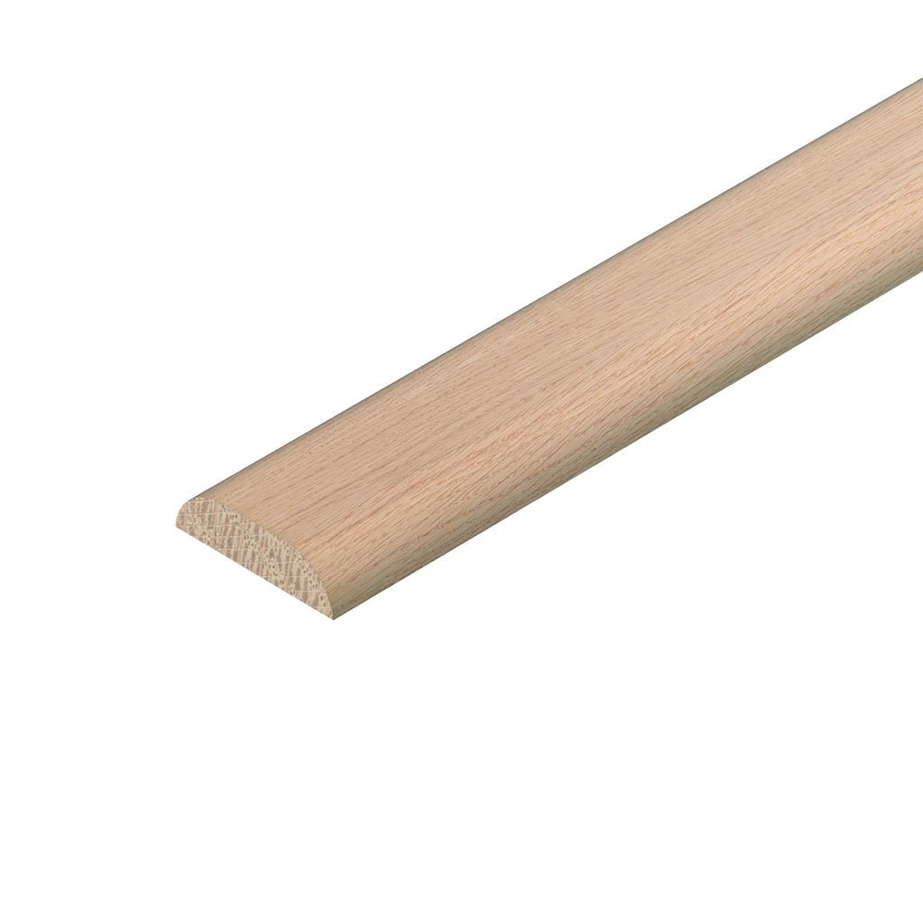 8 x 34 x 2400mm Oak Flat D Shape Oak D Mould 34x6 2.4M (O) FSC