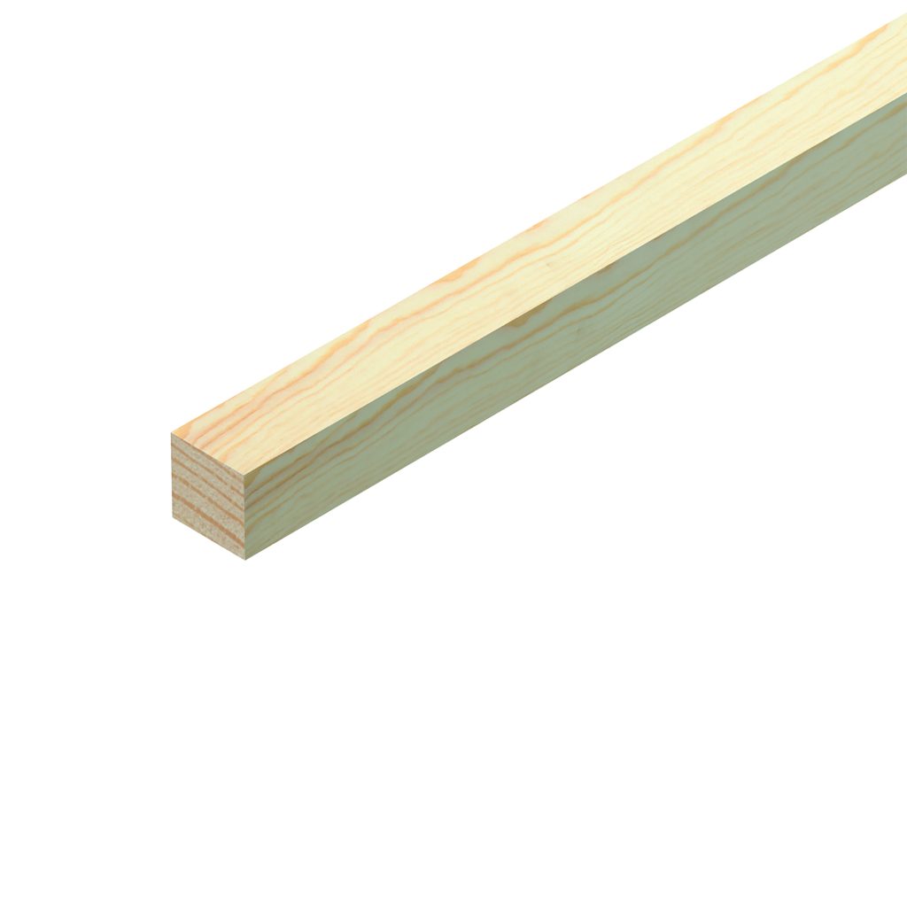12 x 12 x 2400mm Pine Stripwood PEFC Clear Pse 12 x 12mm 2.4M Pine (C)