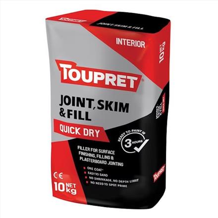 Toupret - Quick Dry Joint Skim and Fill 10kg